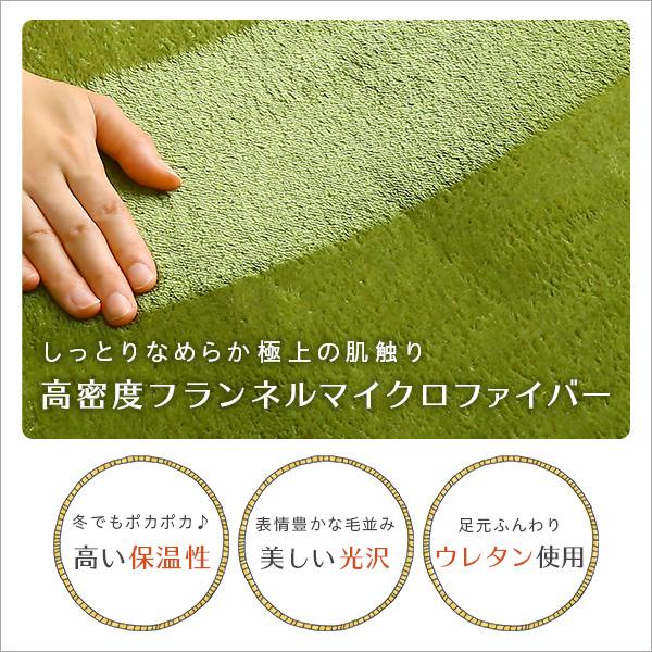 高密度フランネルマイクロファイバー・ラグマットLサイズ - 画像 (5)